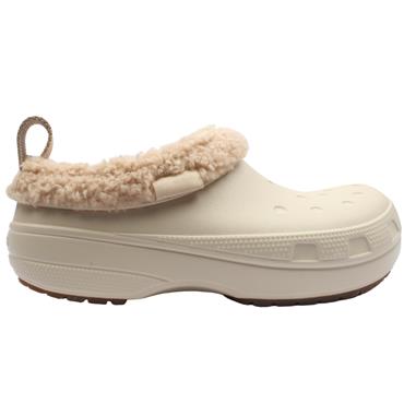 CROCS 211380 0LH FUR LINED CLOG - BEIGE